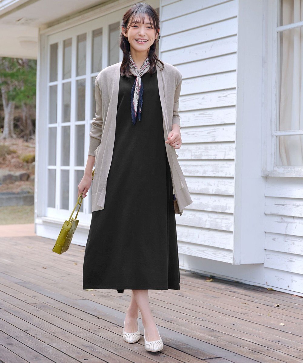 Tiaclasse 【接触冷感】着流しロングニットカーディガン 