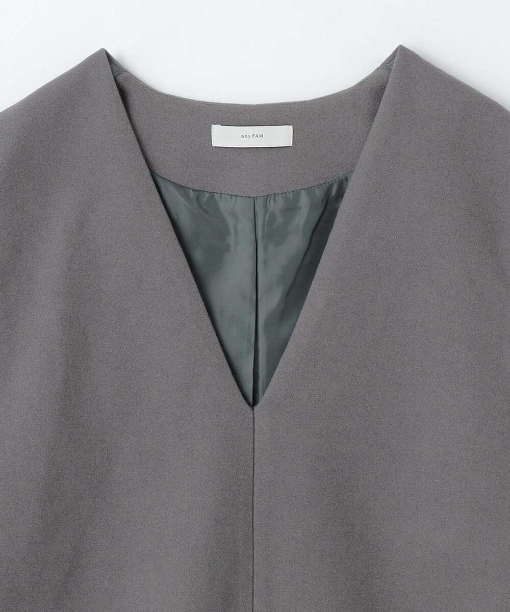 ANY フェイクウールベスト 