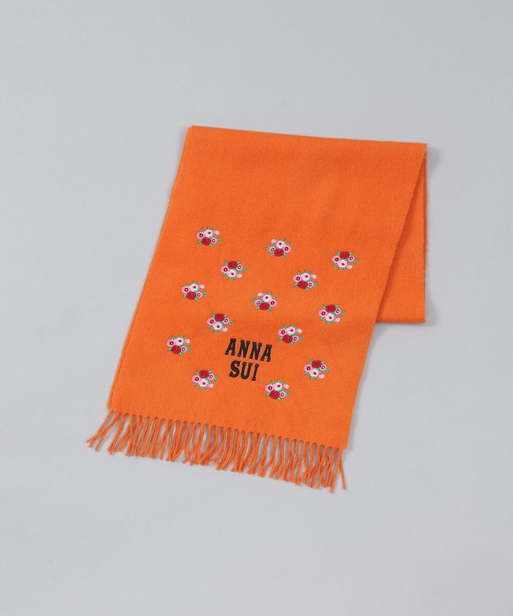 orange caramelj fake nude ANNA SUI (アナ スイ)ウール刺繍マフラー / AURORA | ファッション通販 【公式通販】オンワード・クローゼット