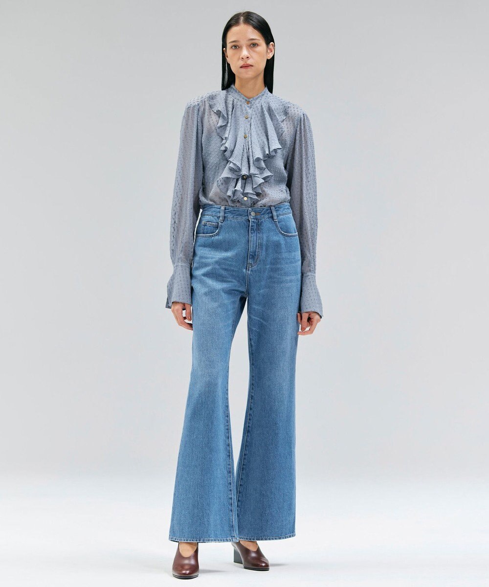 BEIGE， 【洗える・Oggi 11月号掲載】NAVIGLIO / フレアシルエットデニムパンツ 