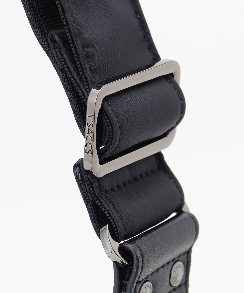 Y'SACCS 【ナイロンタフタ×リサイクルレザー】デイリーショルダー　Mサイズ 