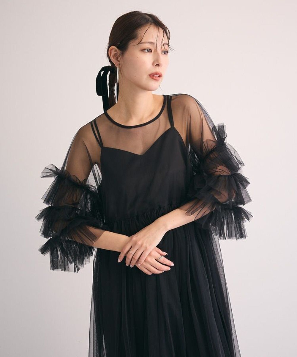 Green Parks ・Ｒａｉｌｍｅ　チュールワンピース（インナーＯＰ付） 