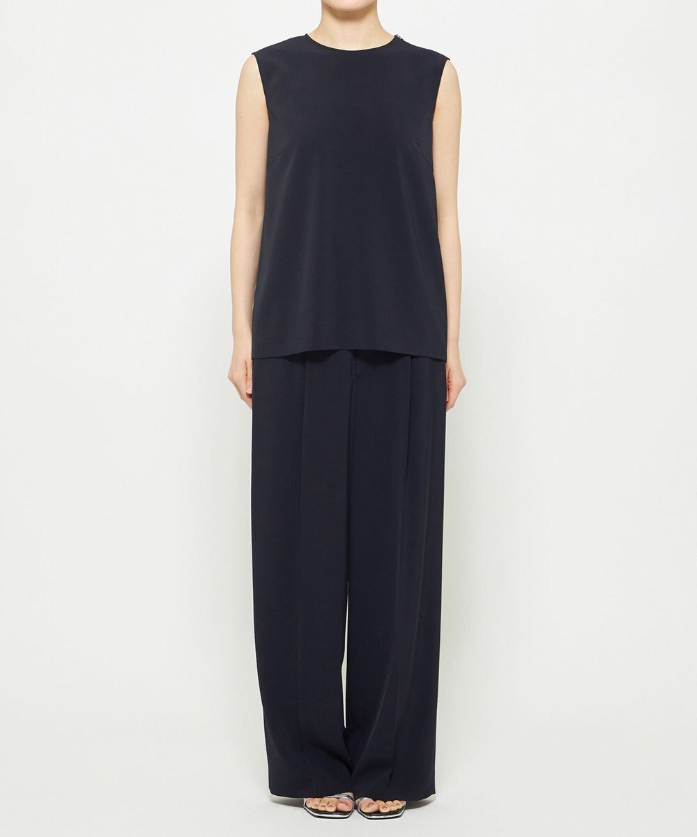 uncrave クールタッチツイル スリットブラウス 