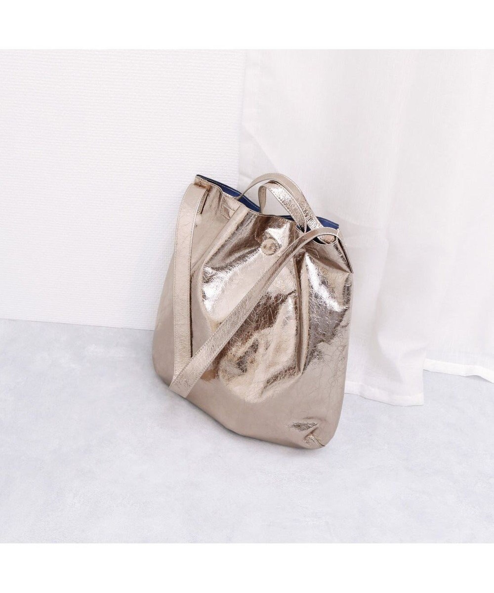 UNBILLION カシュカシュ cachecache / クラッシュメタリック2wayホーボーショルダー 