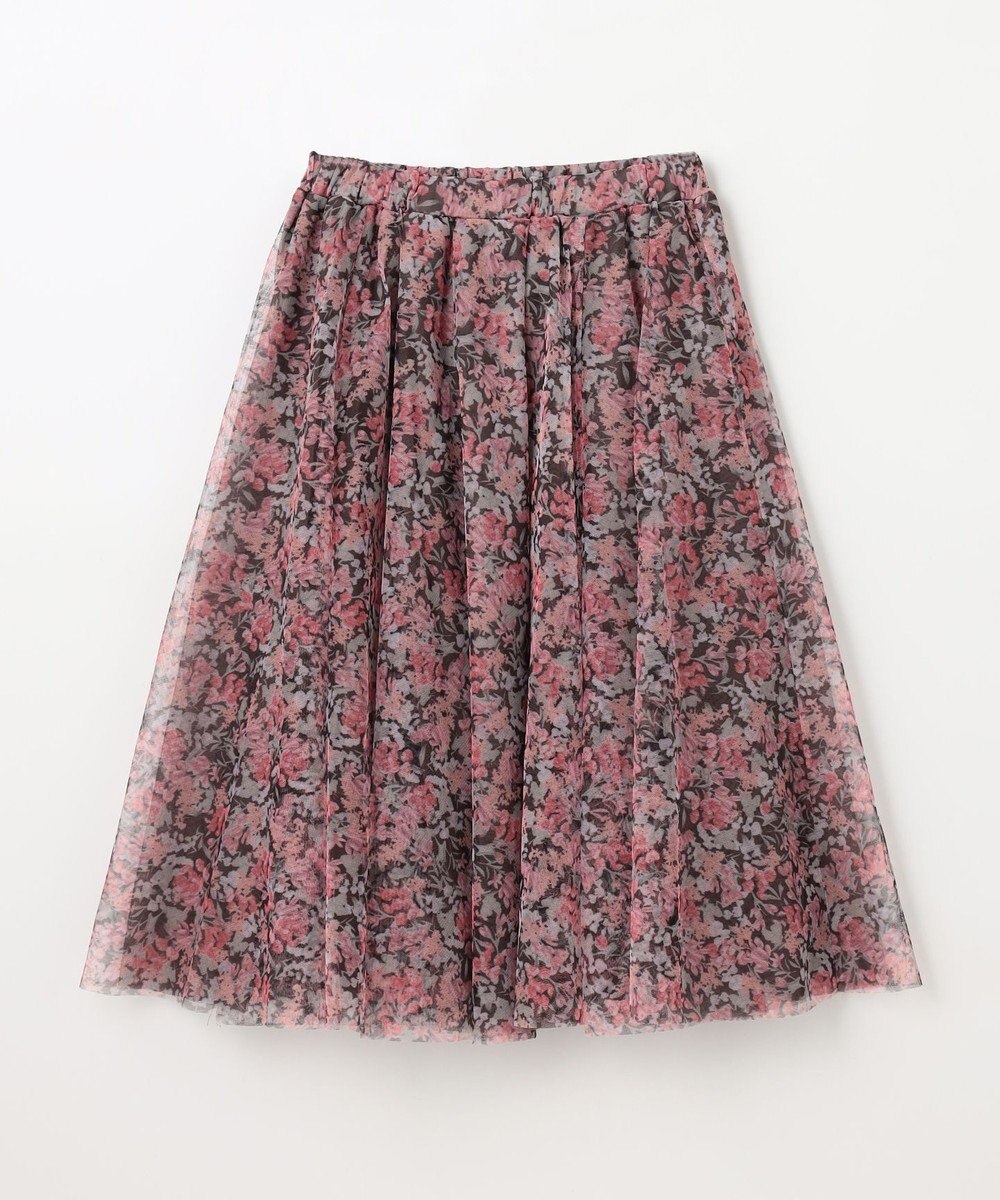 ANY KIDS 花柄 チュール フレア スカート 