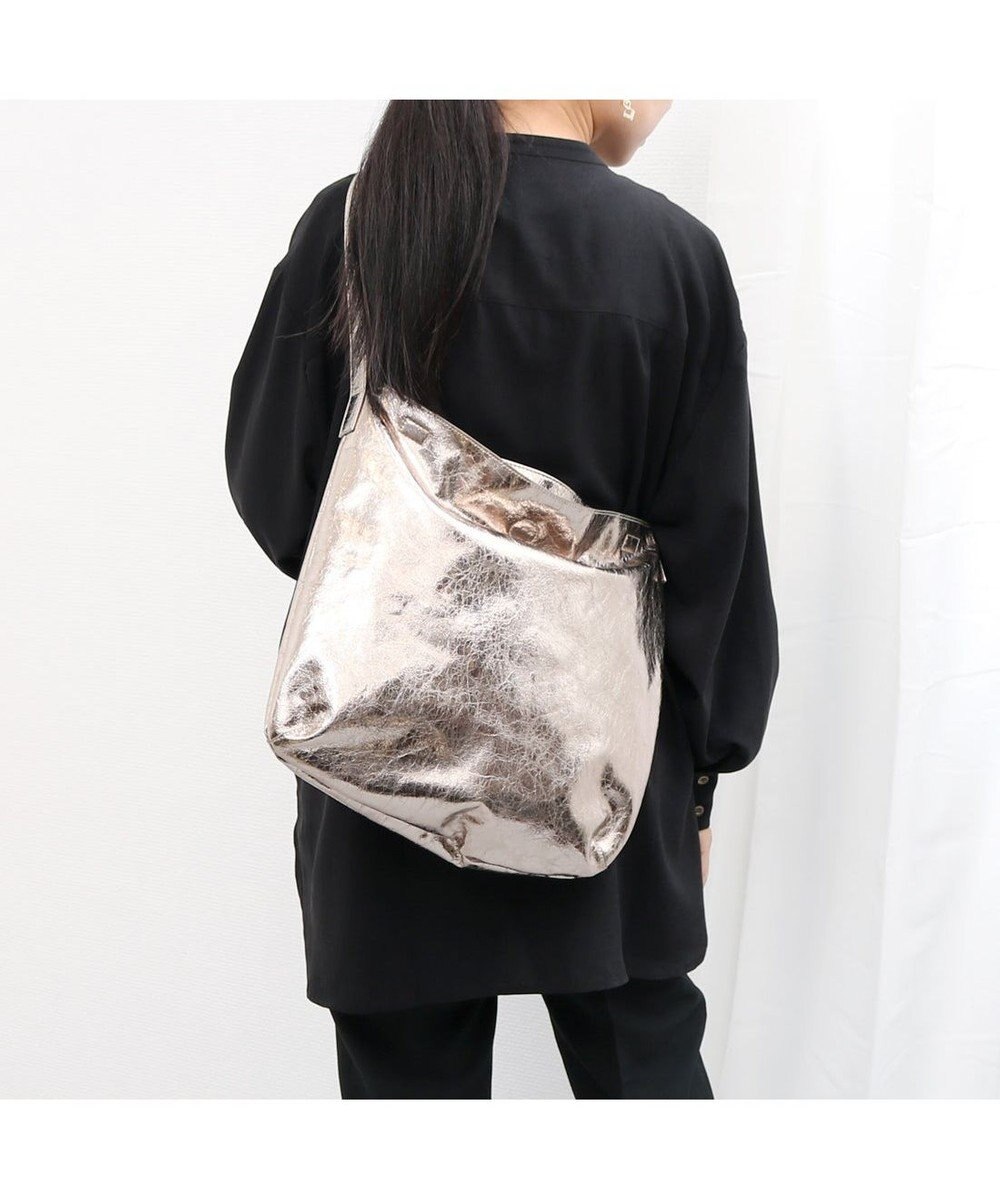 UNBILLION カシュカシュ cachecache / クラッシュメタリック2wayホーボーショルダー 