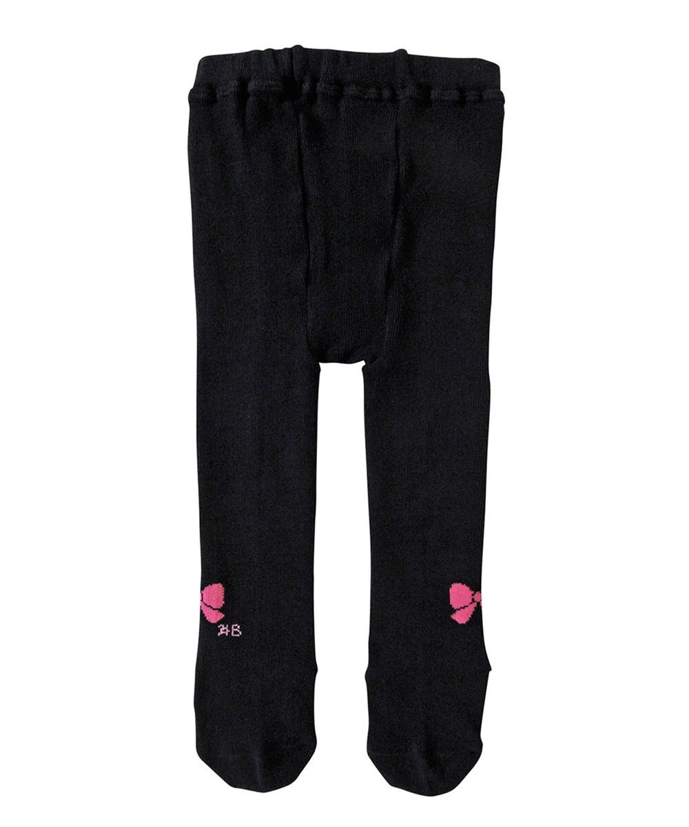 MIKI HOUSE HOT BISCUITS 【70-120cm】 ワンポイントリボン タイツ 