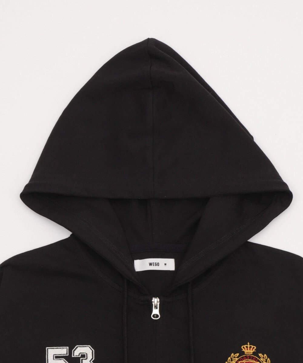 WEGO 【ユニセックスITEM/MLサイズ展開】ナンバリングカットZIPパーカー 