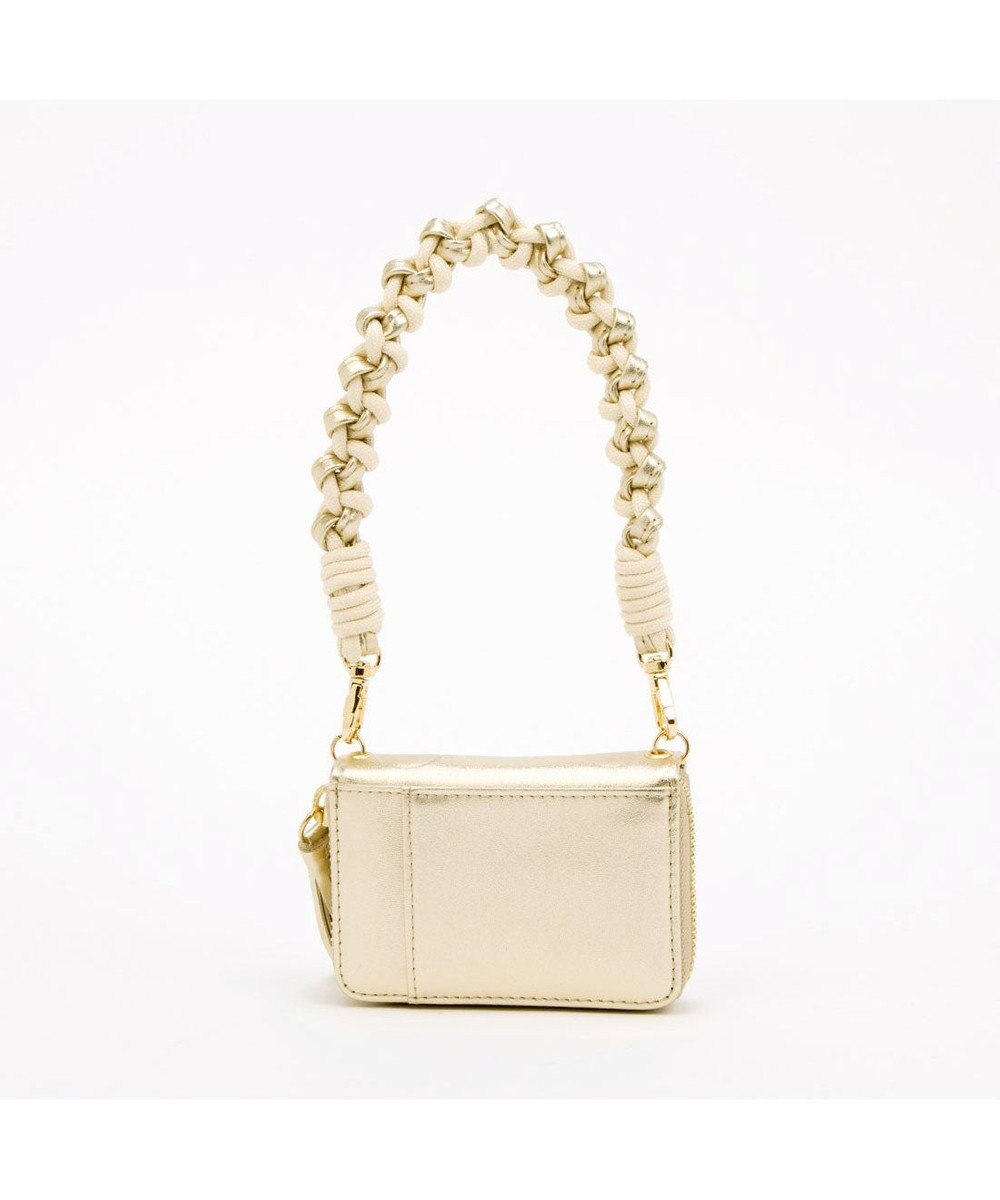 UNBILLION ペルケ perche / ドット型押し・ジャバラチャームウォレットショルダー 