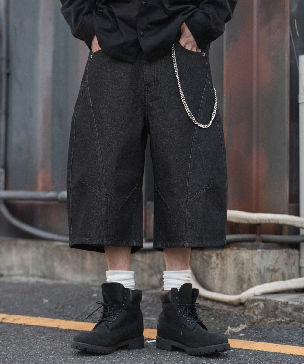 WEGO 【SMLサイズ展開】チェーン付きバルーンショーツ 