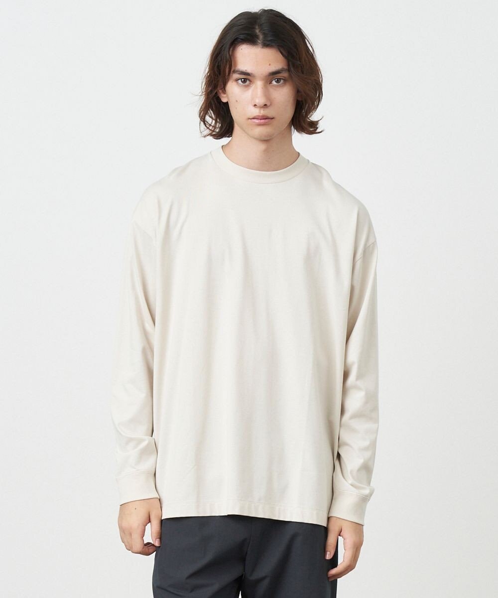 48/2 NATURAL DYE COTTON | オーバーサイズ L/S Tシャツ - UNISEX