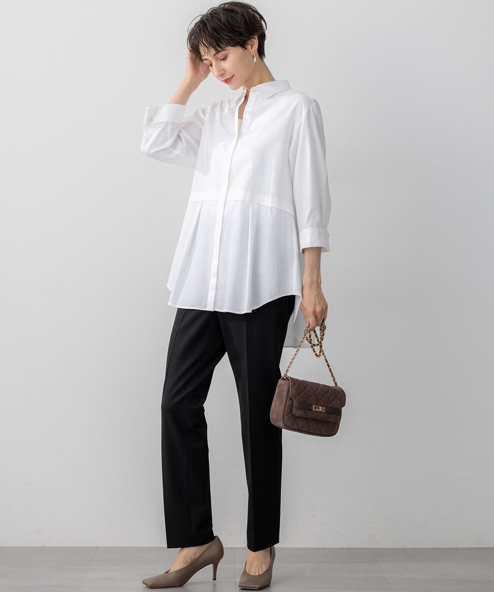 23区 L 【VERY掲載/撥水加工/洗える】TRストレッチギャバ テーパード パンツ 