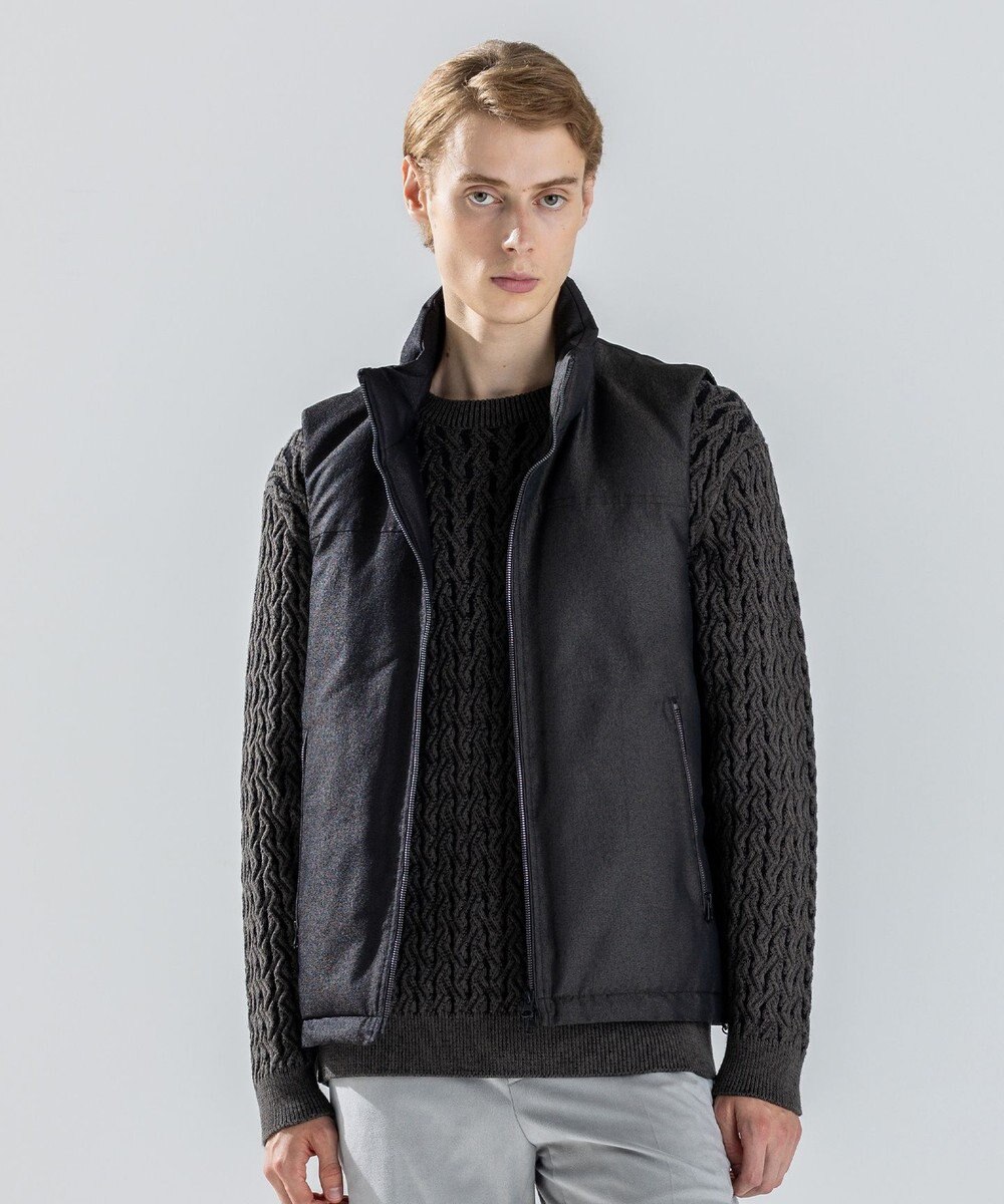 JOSEPH HOMME 【新素材】ライトラスターシャンブレー　ダウンベスト 