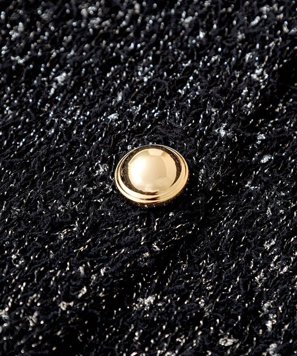 Green Parks ツィード風金釦ニットベスト 