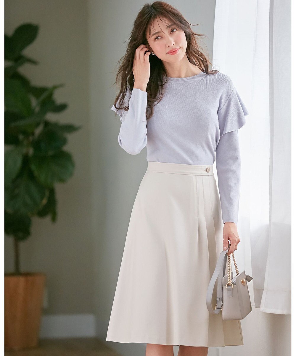 ANY SIS L 【洗える】サイドタック スカート 