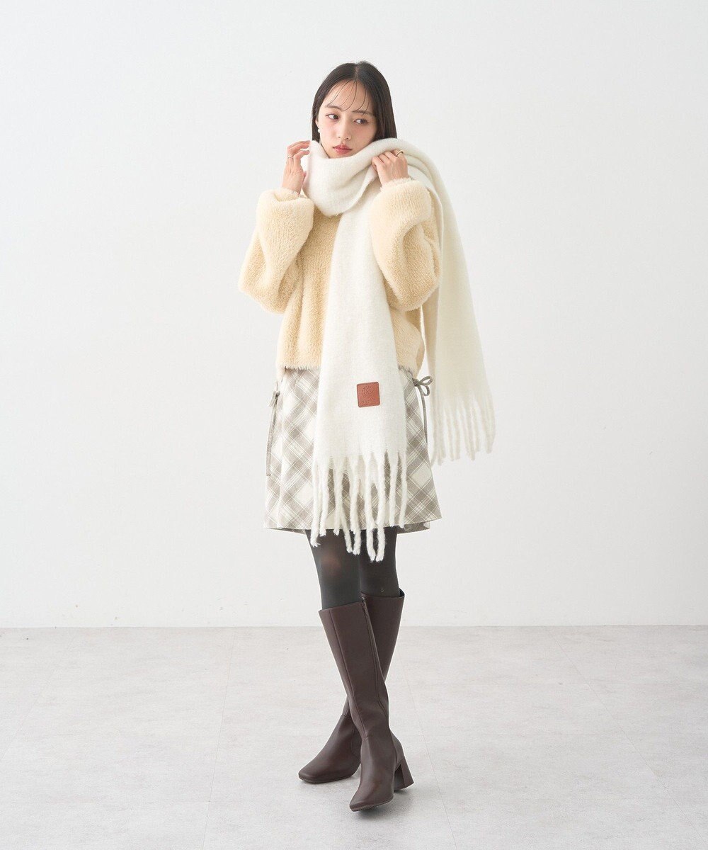 earth music&ecology ワンポイントビッグマフラー 