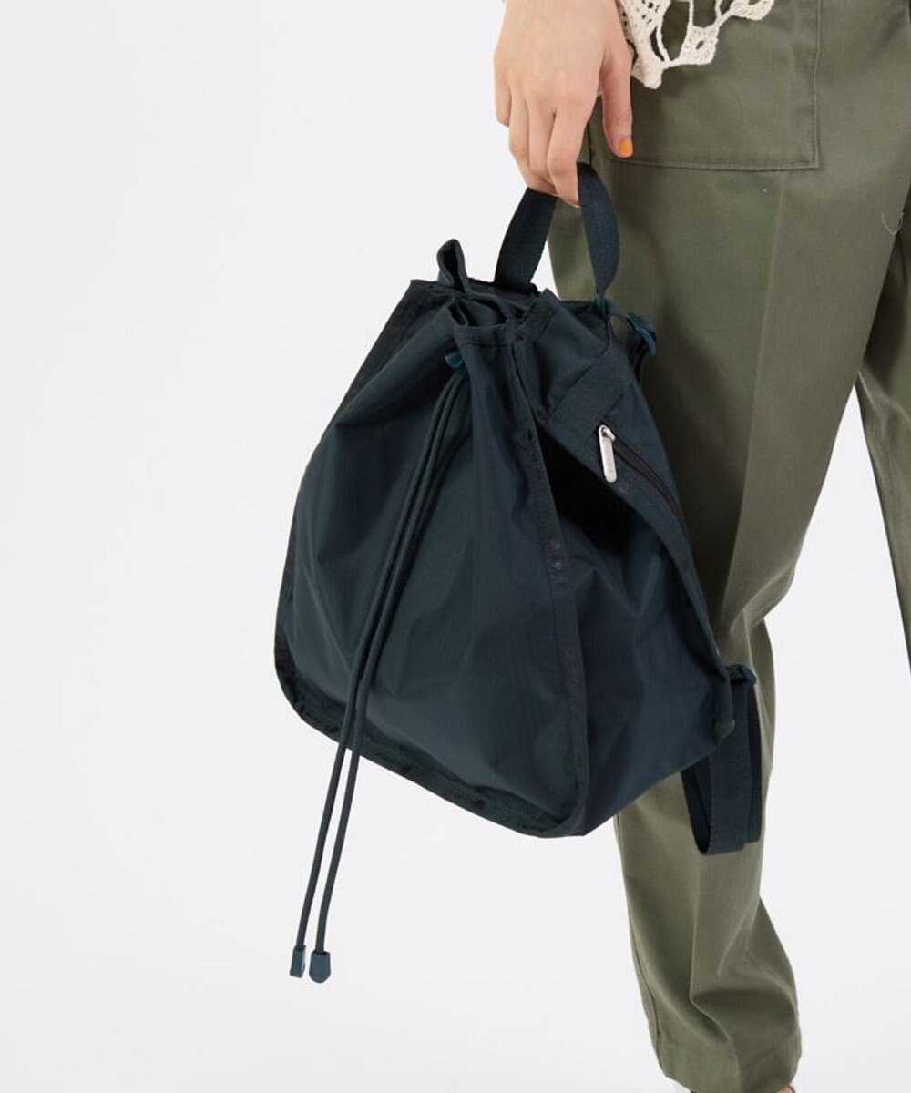 LeSportsac CINCH BACKPACK/ミッドナイトグリーン 