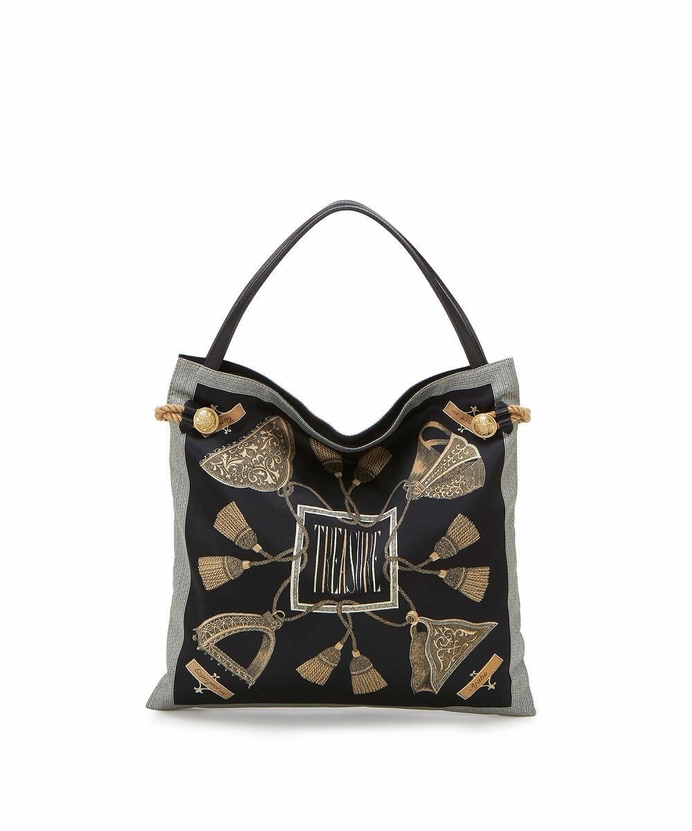 TOPKAPI 【TREASURE TOPKAPI】【アーカイブ】マイルドサテン スカーフ パネル柄 トートバッグ 2023 