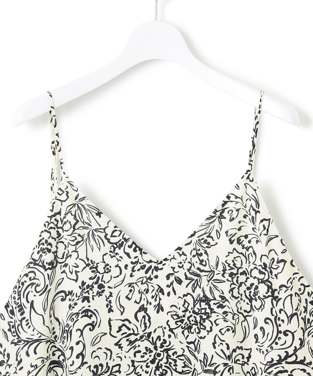 23区 【洗える】アンティークフラワープリント キャミソールワンピース 