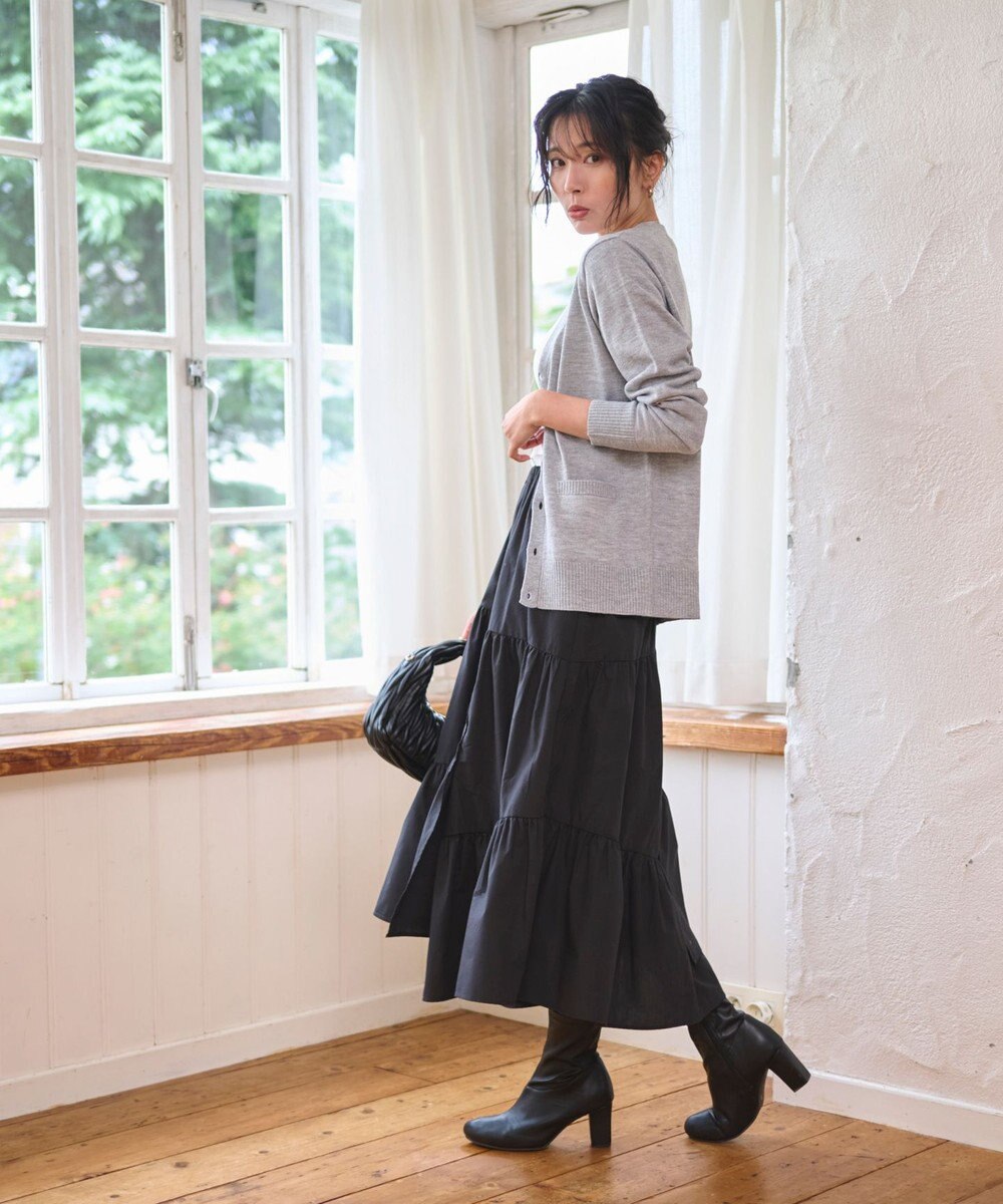 WEGO 【WEB限定/2025年秋冬新作//洗濯OK/毛玉レス/MLXLサイズ展開/オフィス/カジュアル】ベーシックニットカーディガン 