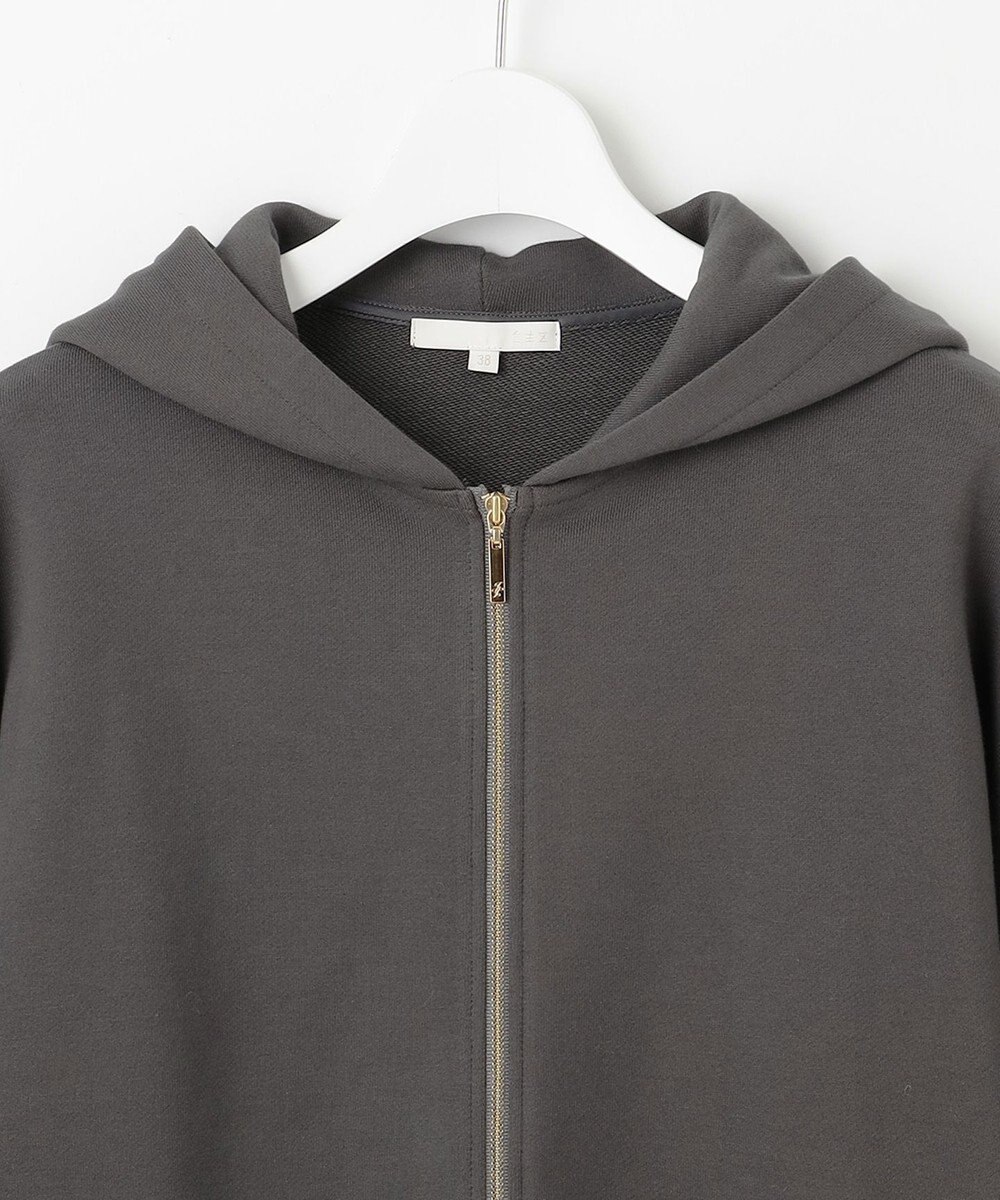 自由区 L クリアループバックジップ パーカー 