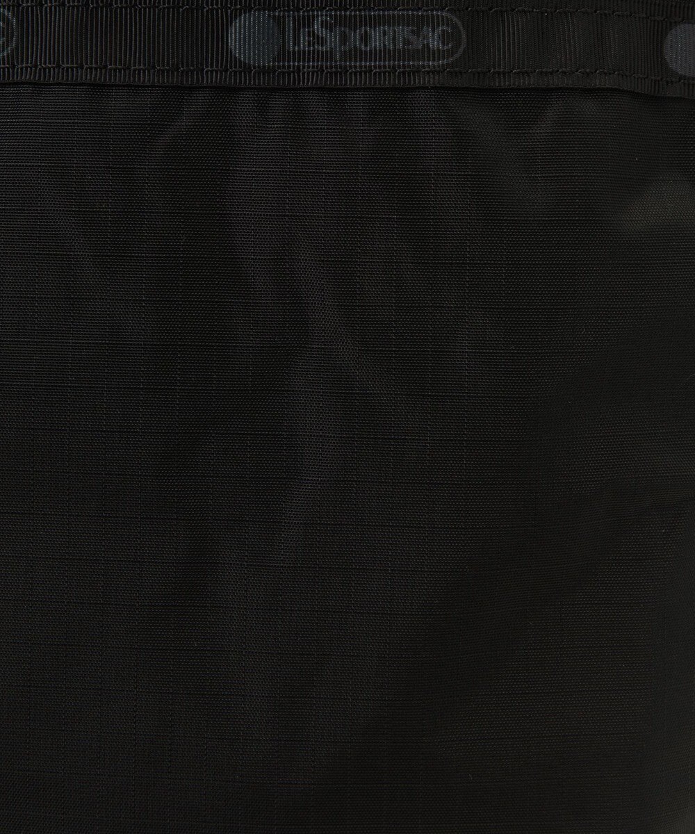 LeSportsac CONV DRAWSTRING CRSSBDY/ブラック/ローズゴールドシャイン/ピンク 