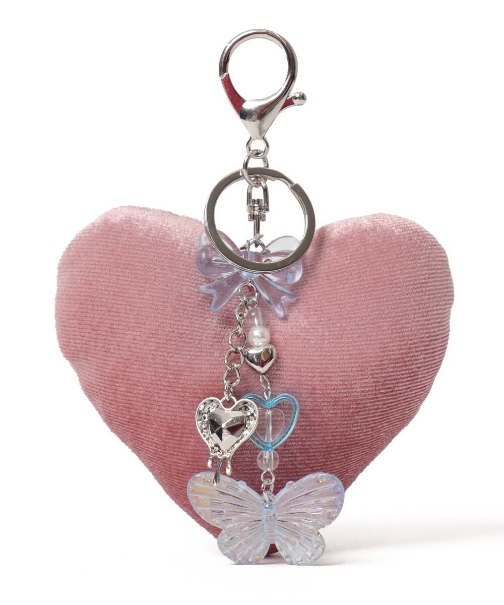 WEGO ベロアハートキーホルダー 