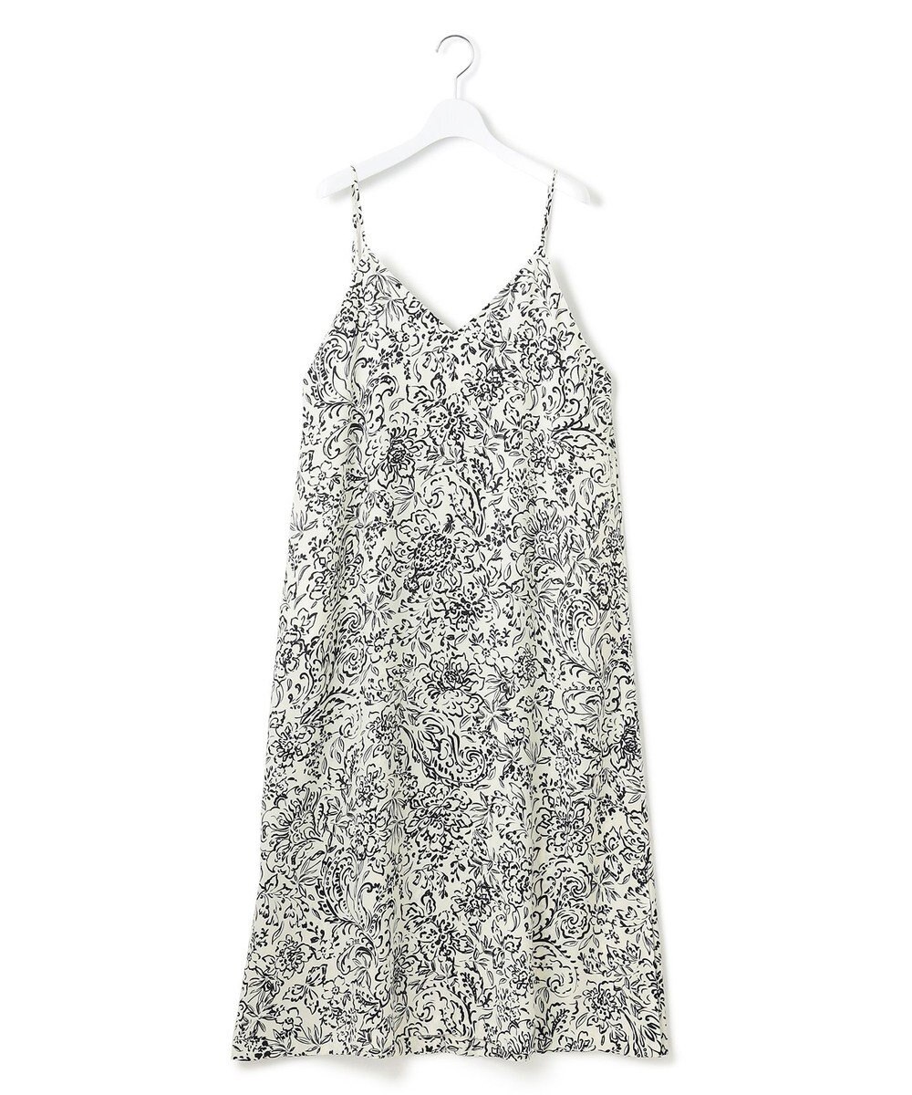 23区 【洗える】アンティークフラワープリント キャミソールワンピース 