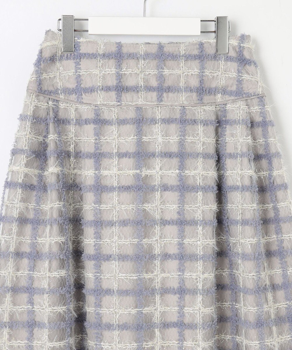 Feroux ラメチェック フレアスカート 