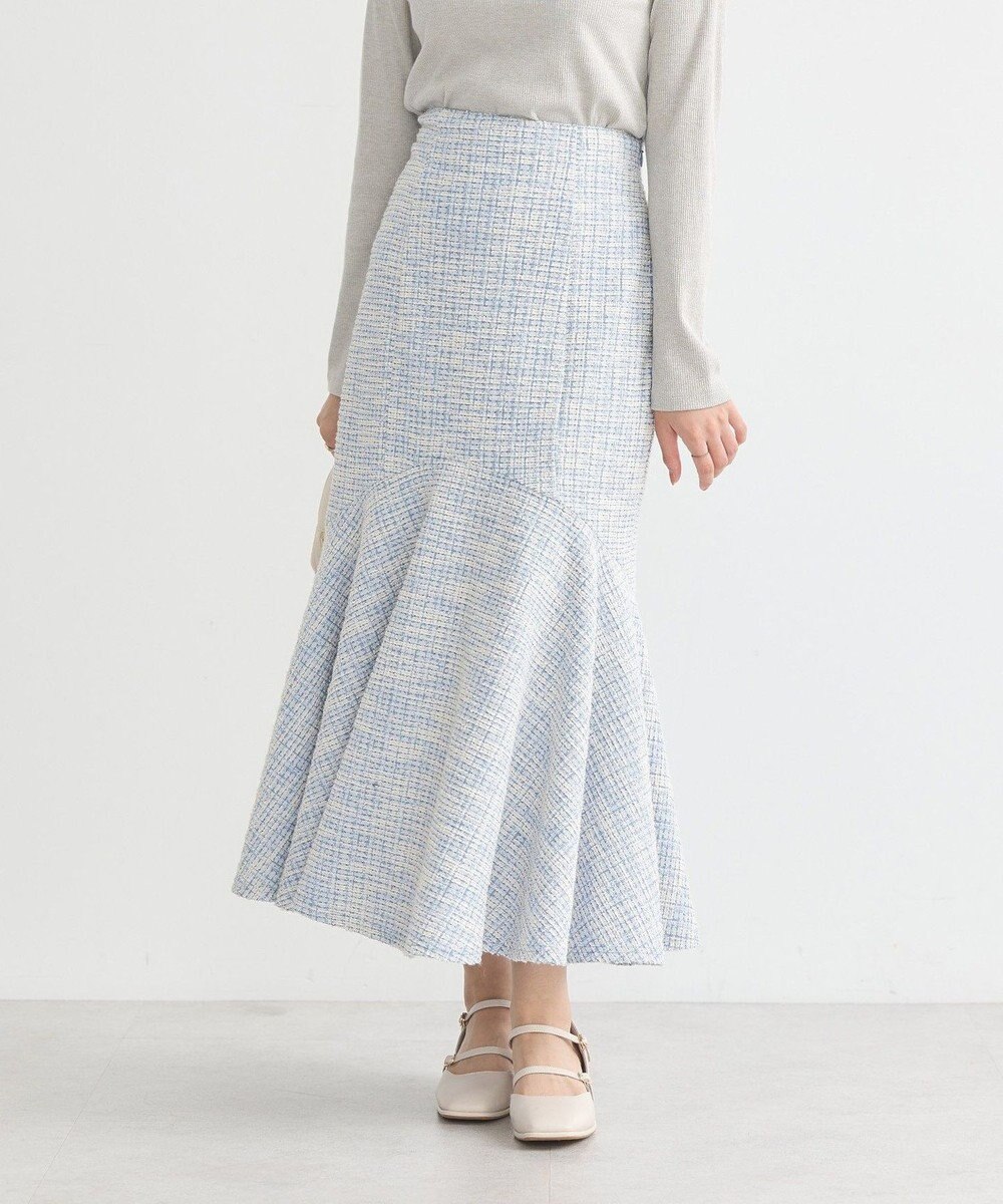 earth music&ecology カットソーツイードマーメイドスカート 