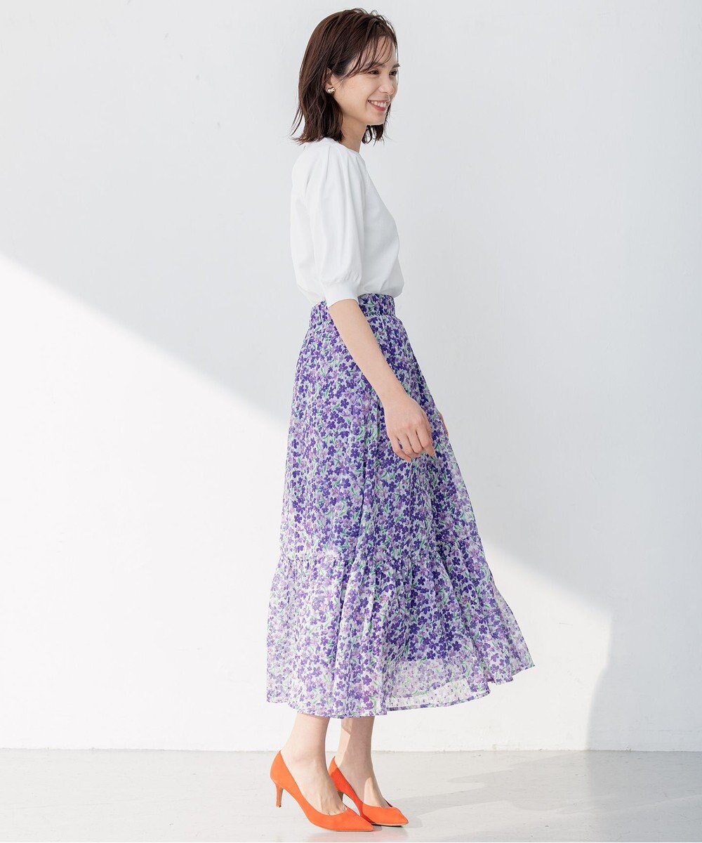 組曲 【23SS】ヴィンテージフラワープリント スカート 