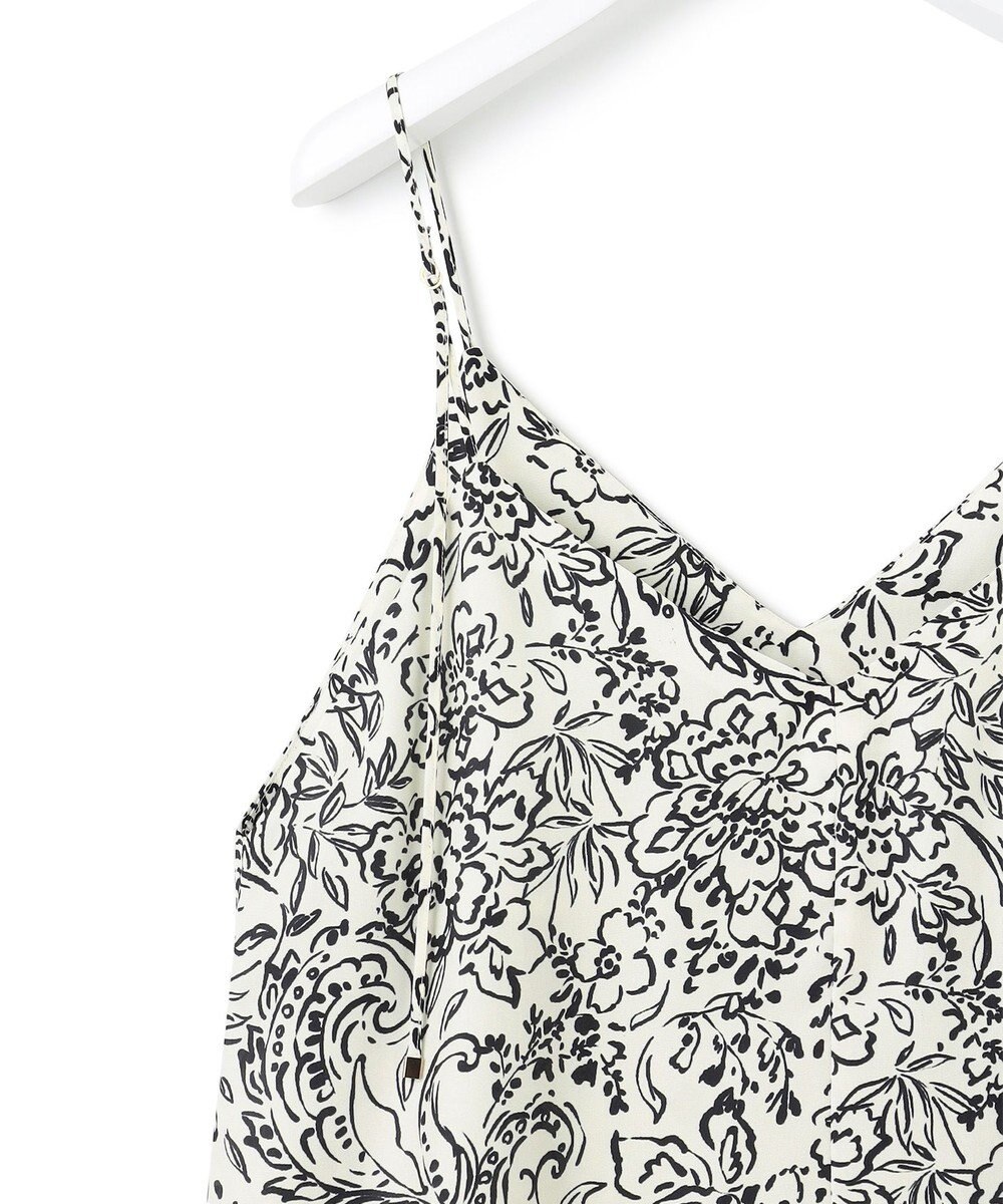 23区 【洗える】アンティークフラワープリント キャミソールワンピース 