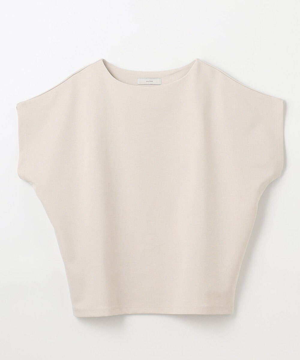 ANY 【洗濯機可/接触冷感/UVカット/アンチピリング】ドライポンチフレンチスリーブプルオーバー 