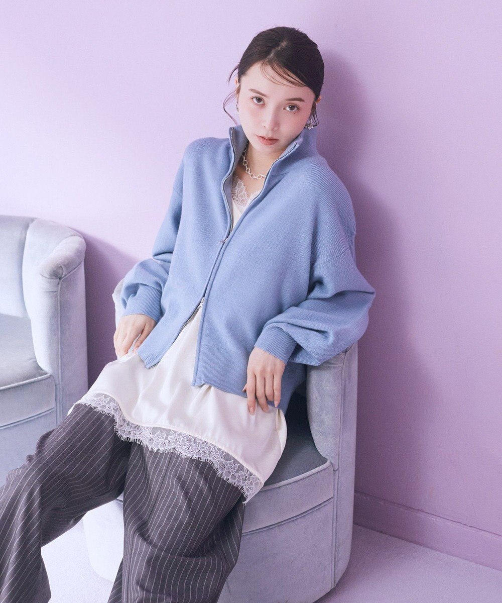 earth music&ecology ダブルジップカーディガン 