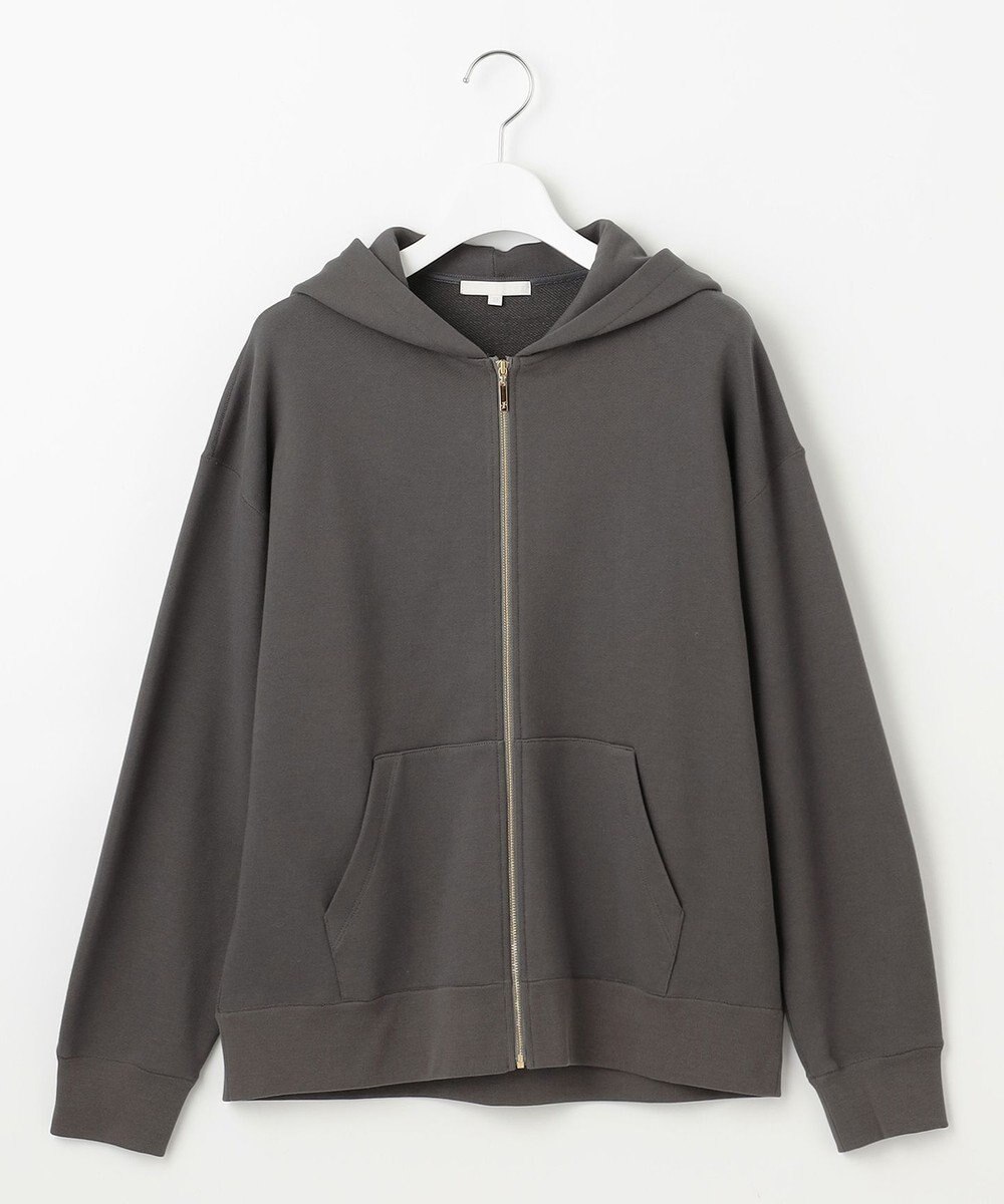 自由区 L クリアループバックジップ パーカー 