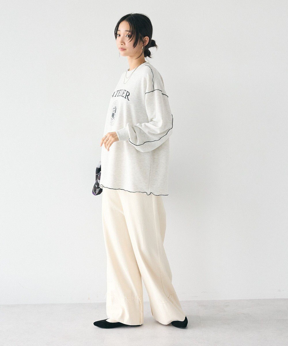 CRAFT STANDARD BOUTIQUE 配色ロゴメロープルオーバー 