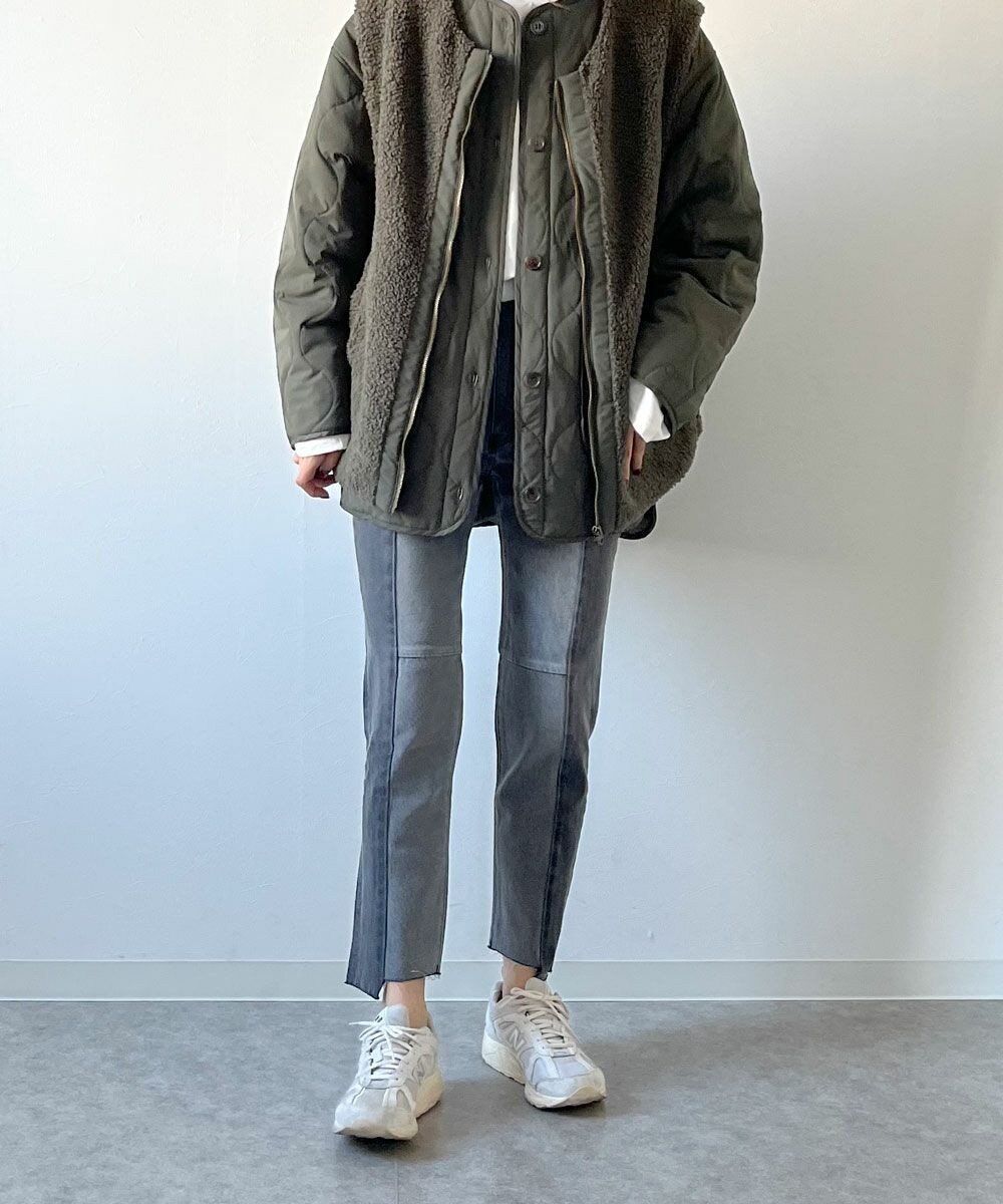 OP／FILA 【OP】美脚パッチワークデニム 