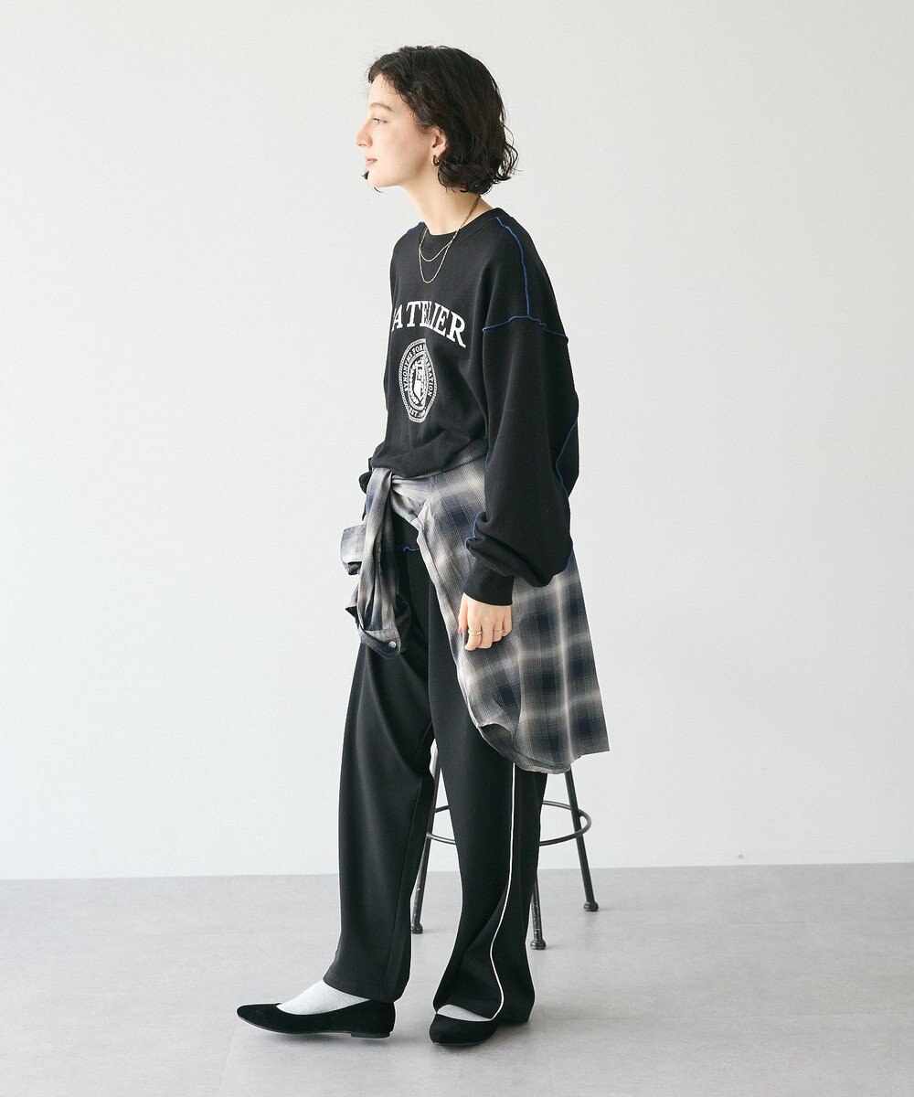 CRAFT STANDARD BOUTIQUE 配色ロゴメロープルオーバー 