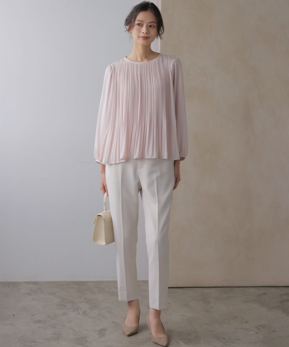 組曲 S 【WEB限定】ジョーゼットシフォンプリーツ ブラウス 