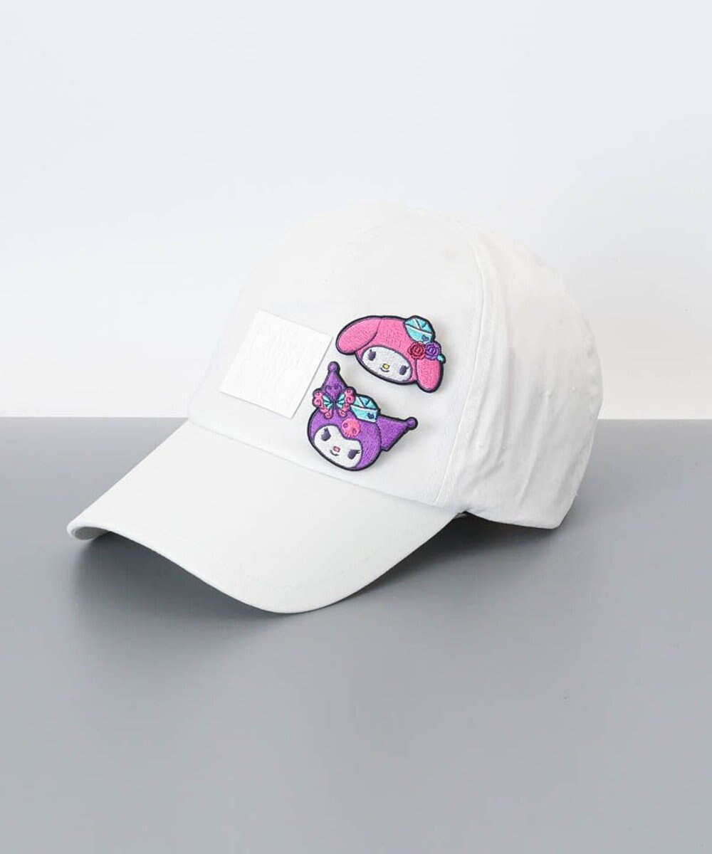 AURORA 【 ANNA SUI（アナ スイ）】マイメロディ&クロミ 刺しゅうブローチ付きキャップ 