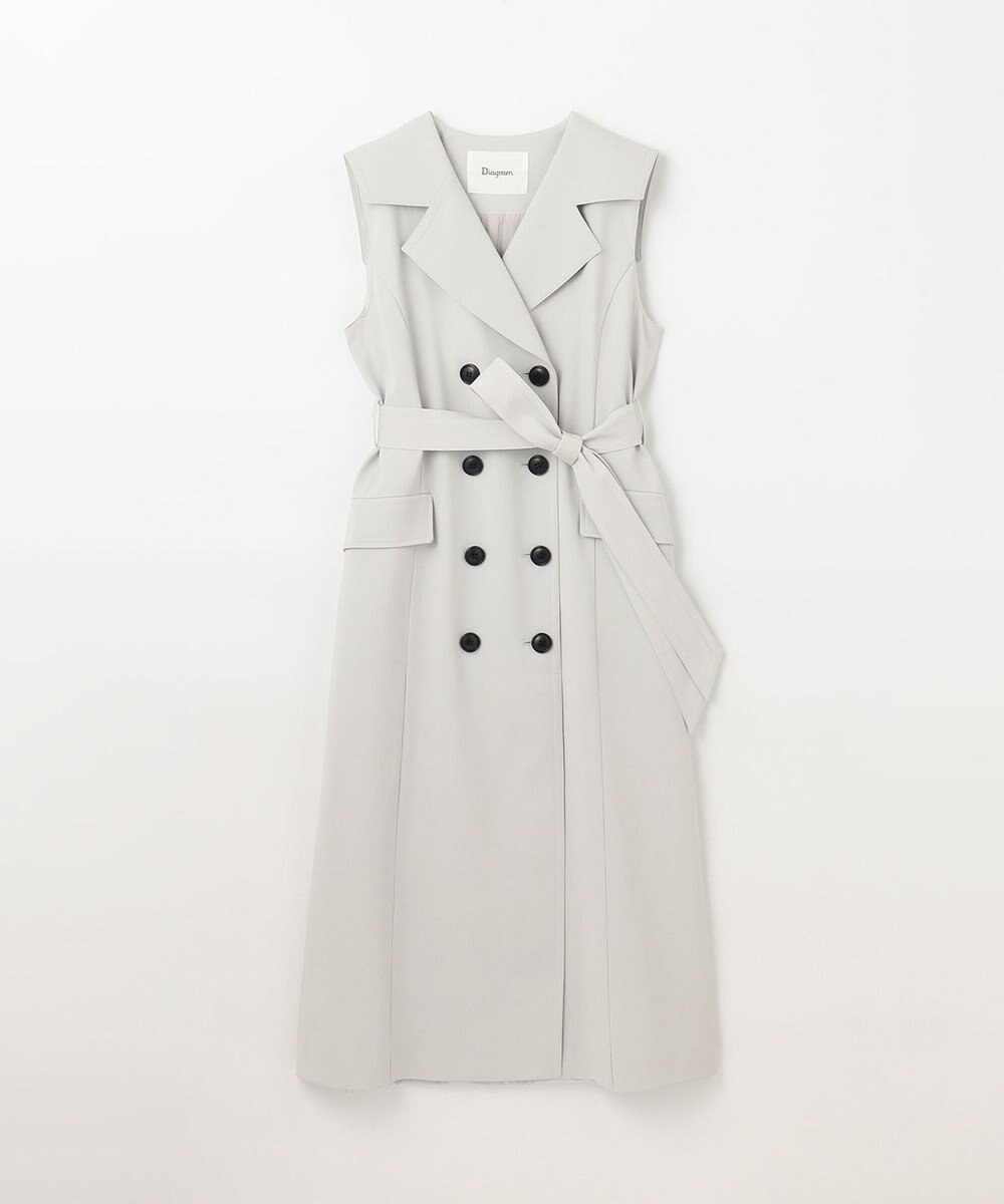 GRACE CONTINENTAL バックプリーツトレンチワンピース 