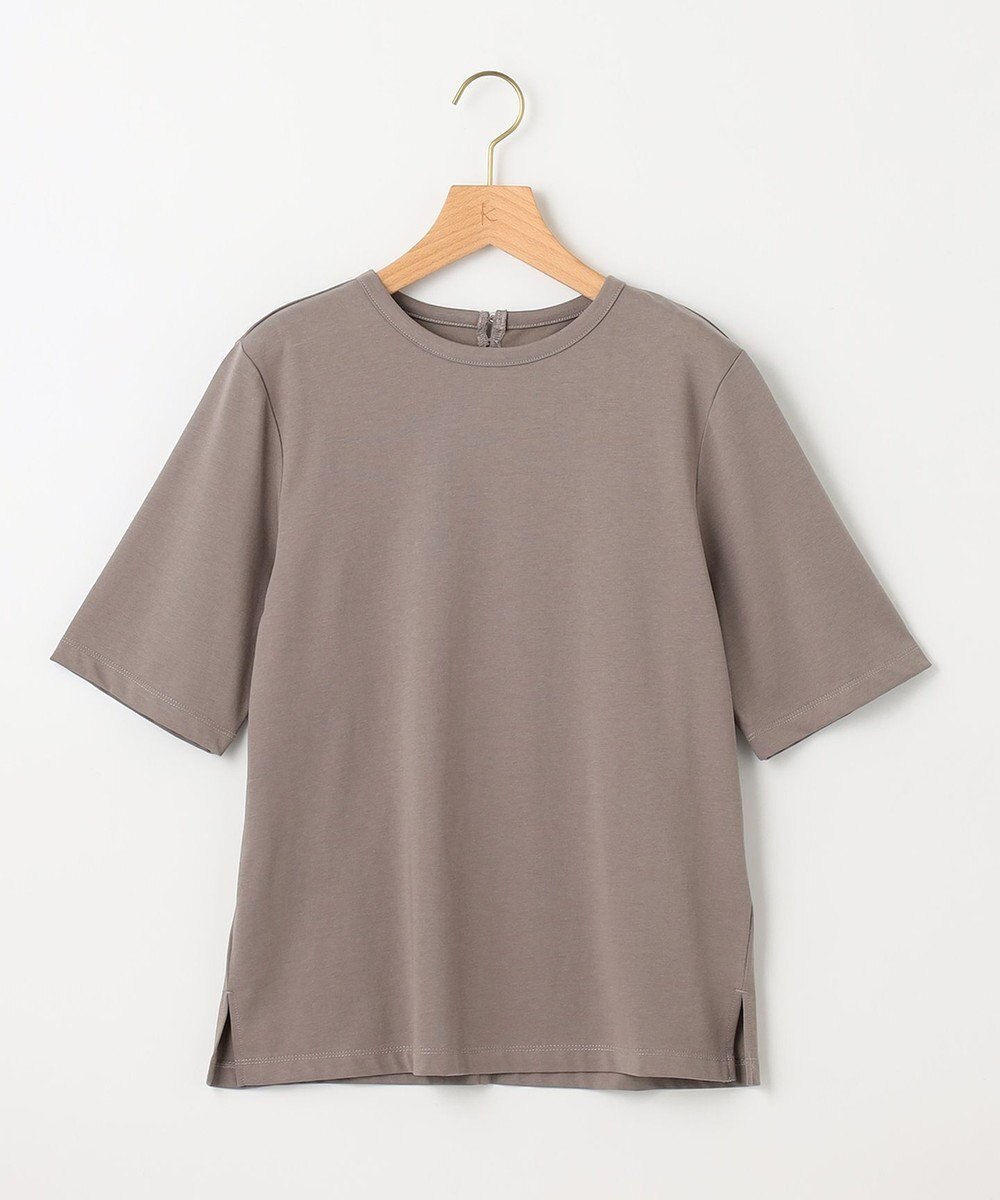 組曲 S 【汗ジミ防止・撥水】GIZAプレーティング天竺バックパール Tシャツ 