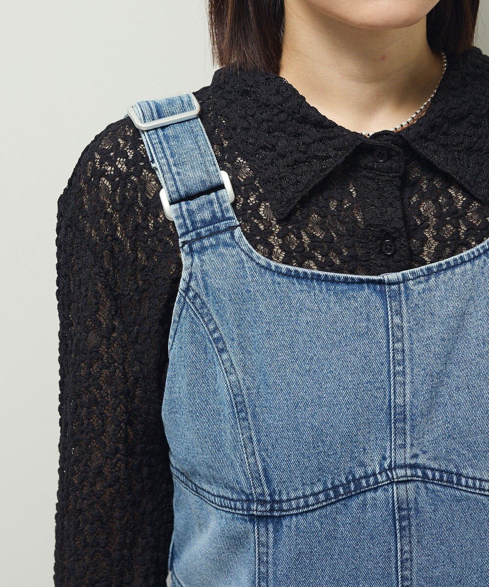 Green Parks ・ＳＵＧＡＲ　ＳＰＯＯＮ　デニムコルセットオールインワン 