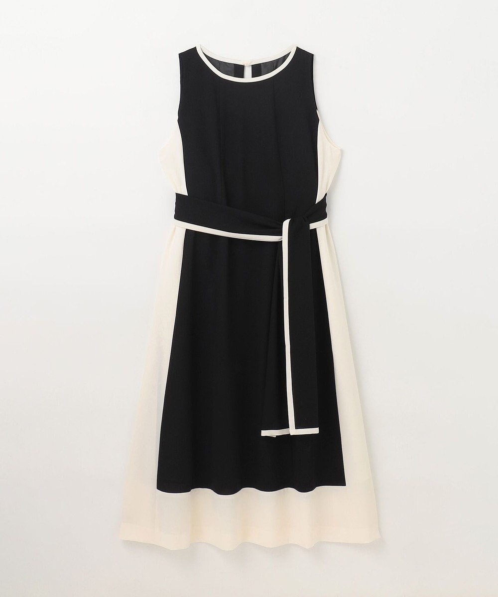 GRACE CONTINENTAL バイカラーフレームドレス 