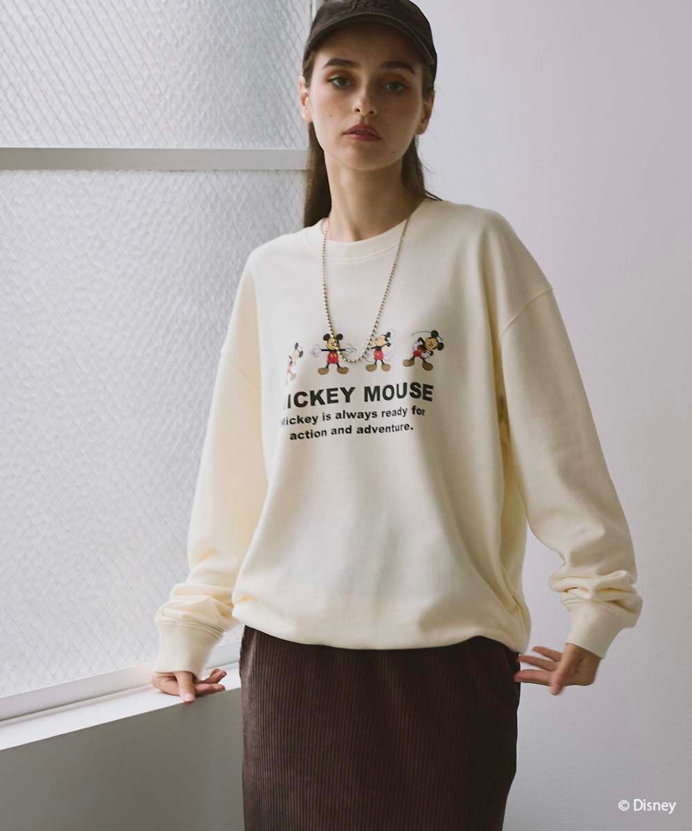 OP／FILA 【ocean pacific】ミッキー/裏毛クルースウェット【Disney/ディズニー】 