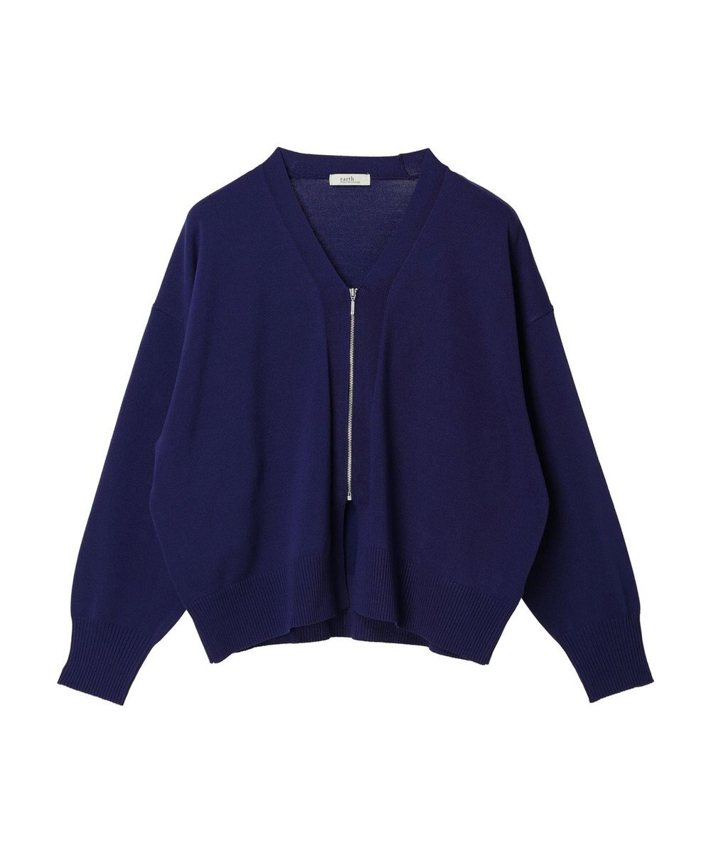 earth music&ecology ＶネックＺＩＰカーディガン 