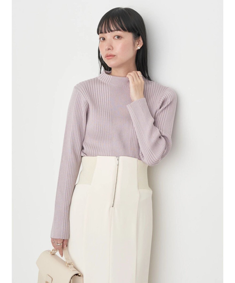 earth music&ecology 切り替えリブニットプルオーバー 