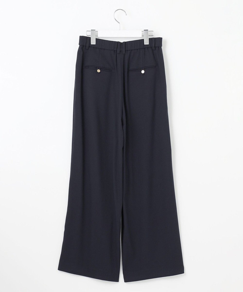 自由区 S 【洗える】ビエラストレッチワイド パンツ 