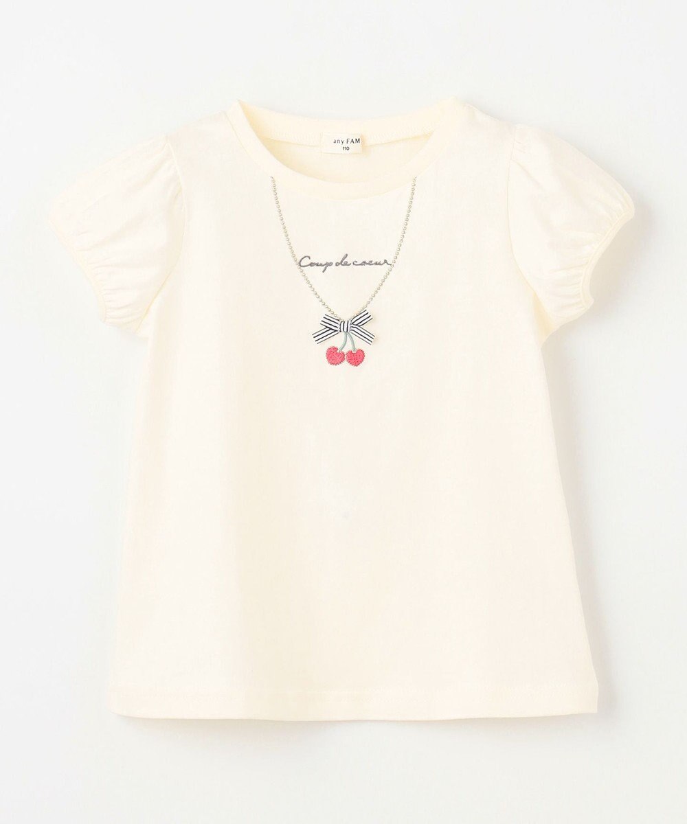 ANY KIDS ネックレス モチーフ Tシャツ 