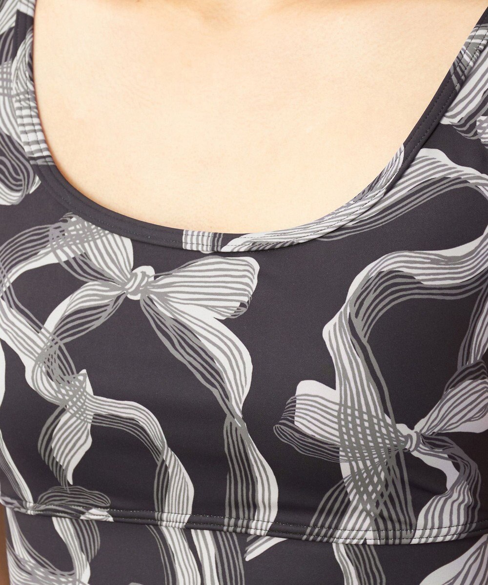 Chacott Chacott BALANCE リボンプリントブラトップ 